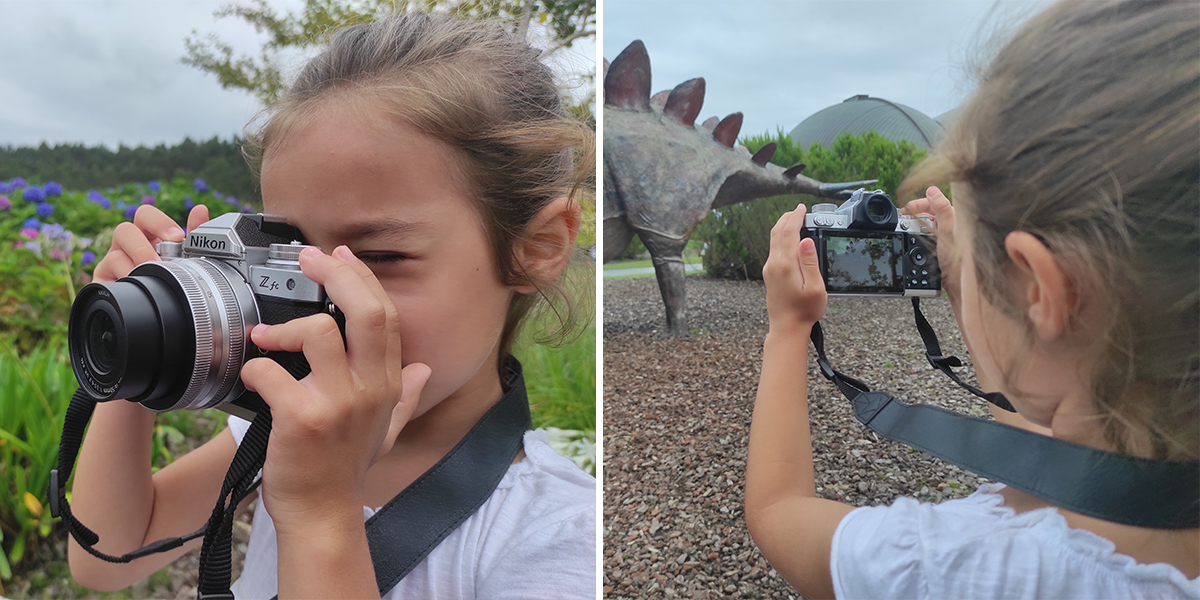 Marina utilizando la Nikon Z fc