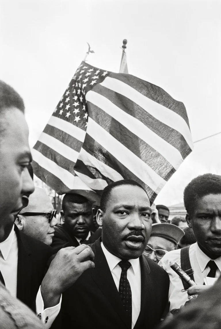 Martin Luther King. Steve Schapiro (1965). Nikon S3.