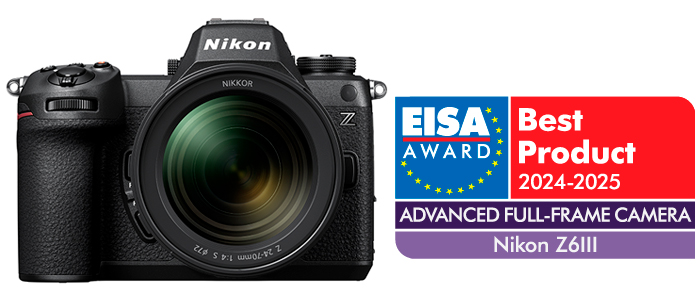 A Nikon Z 6III ganha o prmio para a melhor Cmara Avanada de Formato Completo 2024-2025 